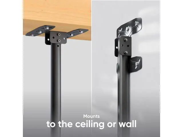 Alt view image 4 of 7 - ONKRON Ceiling TV Mount for 32-80 Inch Screen up to 150 lbs, Height Adjustable Hanging TV Mount with Swivel and Tilt, VESA 100x100-600x400, Full Motion Ceiling Mount TV Bracket Drop Down, Black