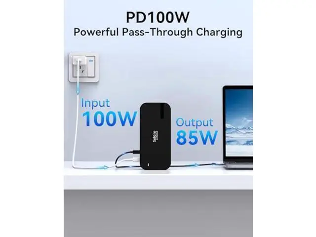 Alt view image 5 of 5 - Selore USB C Dock 3 HDMI, Docking Station Dual Monitor,16 in 1 Laptop Docking Station 3 Monitors with Triple HDMI,10G USB A/C 3.1,100W PD,SD/TF,Ethernet,USB C Hub,USB C Dongle for Windows Mac