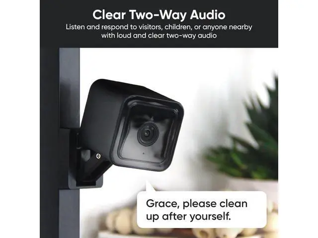 Alt view image 3 of 7 - Cam v3 2 Pack, 1080p Plug-in Smart Security Camera, Color Night Vision, Motion Detection, 2-Way Audio, Compatible with Alexa, Google Assistant, Cloud & SD Card Storage, Indoor/Outdoor, Wired, Black