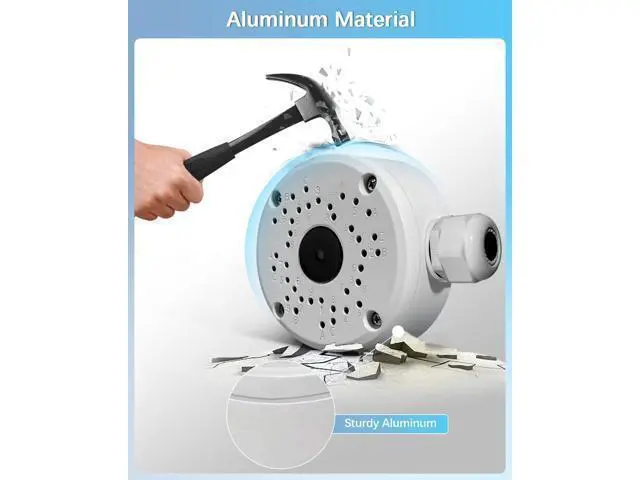 Alt view image 5 of 7 - Security Camera Junction Box Universal Bullet Security Camera Mount Bracket, IP66 Waterproof Junction Box for IP Camera