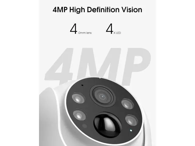 Alt view image 3 of 7 - Solar Security Cameras Wireless Outdoor, 4MP 360° View Battery Powered Outdoor Camera, Night Vision with Spotlight, 2-Way Audio, PIR Motion Sensor, 2.4G/5G Dual Band WiFi (2 Pack)