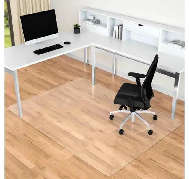 Main image of Office Chair Mat for Hard Floors, 46 x 72 Large Floor Protector Mats, Easy Rolling Desk Chair Mat for Hardwood, Clear, Easy to Clean (Rectangle)