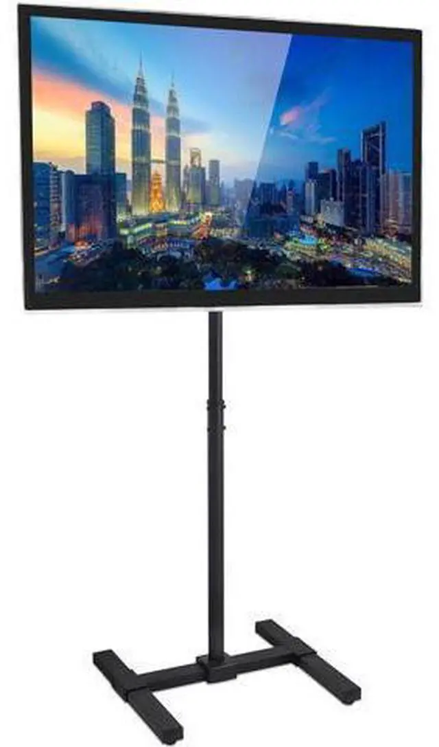 Main image of Mount-It! Portable TV Floor Stand | Universal Pedestal for 13-42 Inch TVs and Monitors | Height Adjustable 29.5-52 Inches | VESA up to 200x200 mm | Lightweight Indoor & Outdoor TV Mount with Tilt