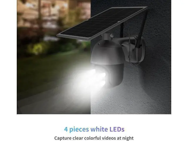 Alt view image 4 of 7 - SOLIOM S600 3G/4G LTE Solar Powered Cellular Security Camera Wireless Outdoor, Pan Tilt 360°View Spotlight, 1080p Night Vision, 2 Way Talk, PIR Motion Sensor, No WiFi, US Version, Unlimited Data Plan