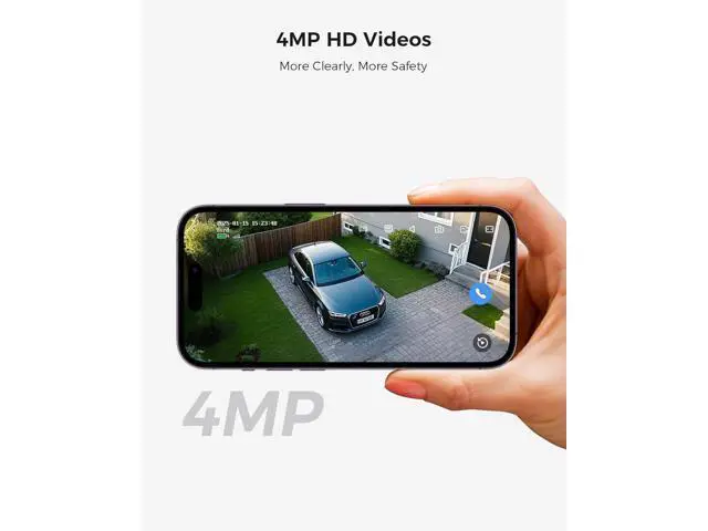 Alt view image 5 of 7 - Hiseeu Security Cameras Wireless Outdoor, WiFi Pro 5G/2.4G Cameras for Home Security, Solar Powered, Motion Detection, 2-Way Talk, Color Night Vision, Compatible with Alexa, 64G SD Card Storage