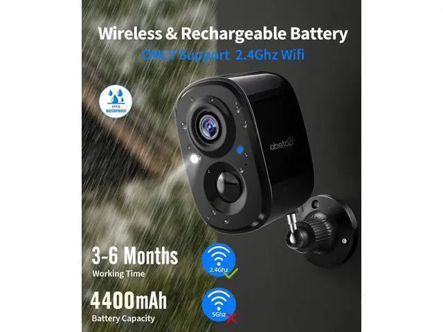 Alt view image 5 of 7 - 2K Wireless Security Cameras - Outdoor WiFi Security Cameras Color Night Vision, AI/PIR Detection, 2-Way Talk, Cloud/SD, Weatherproof, Battery Powered Outdoor Cameras(White-2Packs)