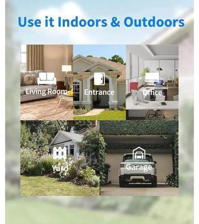 Alt view image 7 of 7 - 2K Wireless Security Cameras - Outdoor WiFi Security Cameras Color Night Vision, AI/PIR Detection, 2-Way Talk, Cloud/SD, Weatherproof, Battery Powered Outdoor Cameras(White-2Packs)