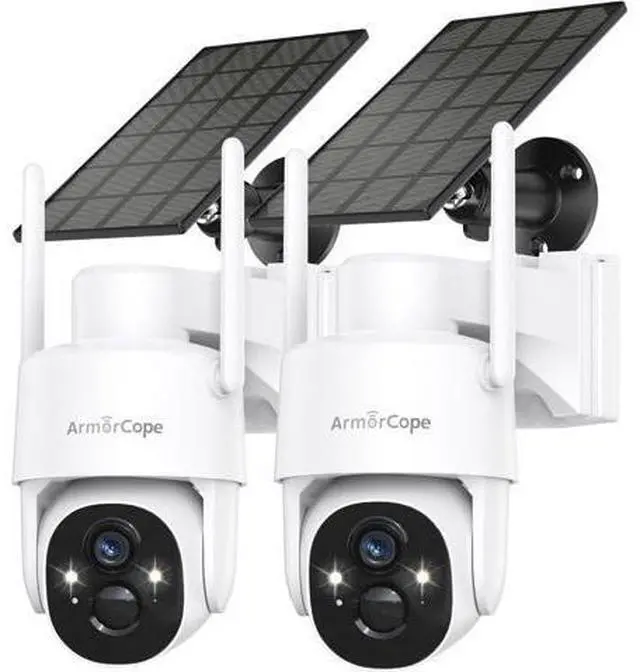 Main image of Solar Security Cameras Wireless Outdoor,360° View Battery Powered with Spotlight Color Night Vision,2K WiFi Home Security,PIR Sensor,Wireless Easy Install, 2.4 GHz Wi-Fi