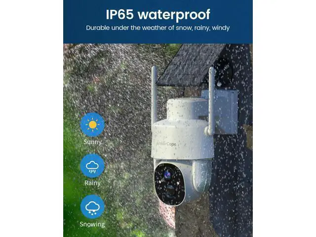 Alt view image 3 of 7 - Solar Security Cameras Wireless Outdoor,360° View Battery Powered with Spotlight Color Night Vision,2K WiFi Home Security,PIR Sensor,Wireless Easy Install, 2.4 GHz Wi-Fi