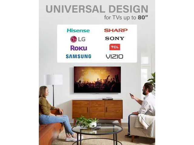 Alt view image 4 of 7 - SANUS Low Profile TV Wall Mount for 40" to 80" TVs - Universal Fixed Wall Mount TV Bracket, Slim 1 Profile - 3 Step Easy Install w/Included Hardware - UL Certified
