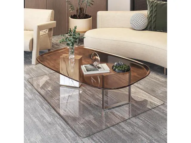 Alt view image 2 of 7 - Tempered Glass 48" x 36" Round Corner Glass Chair Mat with Polished Edge, Heavy Duty Hard Office Chair Mat for Office Home Hard Floor Carpeted, Transparent, Glides Smoothly, Easy Clean