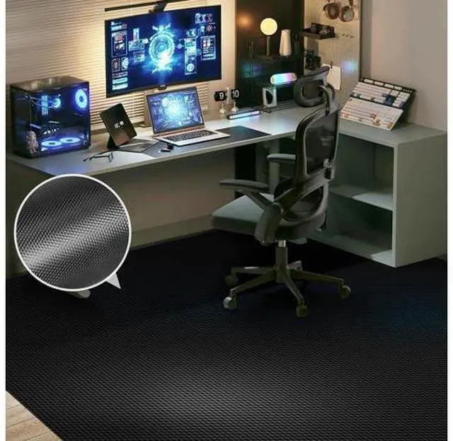 Main image of 60 x 75 Waterproof Chair Mat for Hardwood, Office Chair Mat for Rolling Chair, Desk Mat for Hardwood Floor, Floor Mat for Home Office, Anti-Slip PVC Floor Protector for Gaming Room