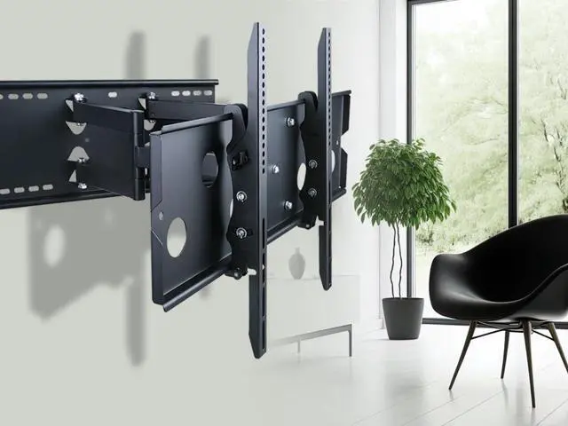 Alt view image 6 of 6 - Monoprice Commercial Full Motion TV Wall Mount Bracket for 32" to 60" TVs up to 175lbs, Max VESA 750x450, Heavy Duty Works with Concrete and Brick