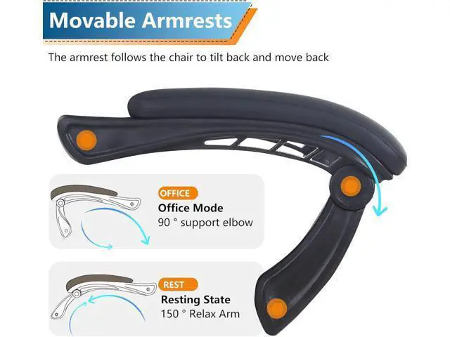 Alt view image 5 of 7 - PayLessHere Ergonomic Racing Desk Chair Computer Chair Ergonomic Chair with Footrest Lumbar Support Headrest Armrest Task Rolling Swivel Ergonomic E-Sports Adjustable PC Ergonomic Chair, White