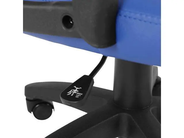 Alt view image 7 of 7 - Modern-Depo Ergonomic Chair for Teenagers Juniors, High Back Ergonomic Swivel Racing Computer Chair, Height Adjustable Students Computer Chair, Blue
