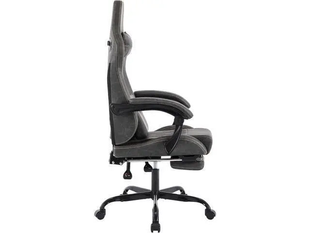 Alt view image 6 of 6 - Ergonomic Chair with Footrest Ergonomic Computer Chair Massage Lumbar Cushion, Racing Video Ergonomic Chair Adjustable Rocker Recliner Executive Office Desk Chair Pu Leather for Adults