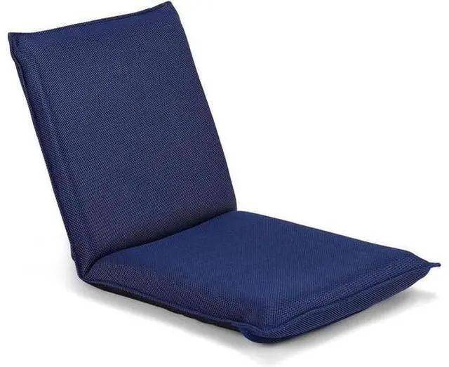Main image of BestComfort Folding Floor Chair, 6-Position Adjustable Meditation Chair, Video Office Chair w/Back Support for Reading TV Watching, Portable Floor Seat Lounge Sofa Chair for Kids Teens Adult, Navy