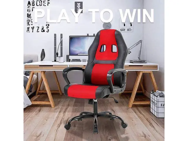 Alt view image 6 of 7 - Ergonomic Chair Office Chair Ergonomic Video Ergonomic Chairs Adjustable Reclining Computer Chair with Lumbar Support Armrest Headrest Task Rolling Swivel Chair Ergonomic Chair for Adult Teen, Red