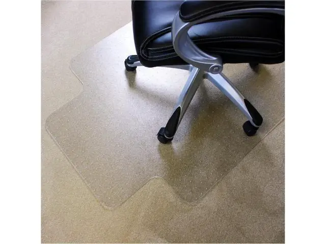 Alt view image 2 of 7 - Marvelux Durable Office Chair Mat, Rectangular with Lip for Low and Standard Pile Carpets, 36" x 48", Transparent Carpeted Floor Protector, Shipped Flat, Eco-Friendly Enhanced Polymer