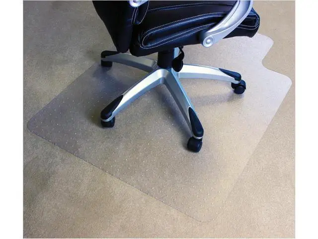 Alt view image 3 of 7 - Marvelux Durable Office Chair Mat, Rectangular with Lip for Low and Standard Pile Carpets, 36" x 48", Transparent Carpeted Floor Protector, Shipped Flat, Eco-Friendly Enhanced Polymer