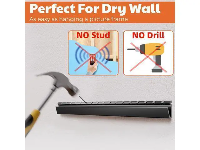 Alt view image 4 of 7 - Fulifix 3 Pack Studless Drywall TV Mount for 32-75 Inch TVs, Wall Mounts No Drill TV Bracket up to 150 lbs Max VESA 600x400mm, No Stud TVs Mount fits Most LED LCD Flat Curved Screen TVs & Monitors