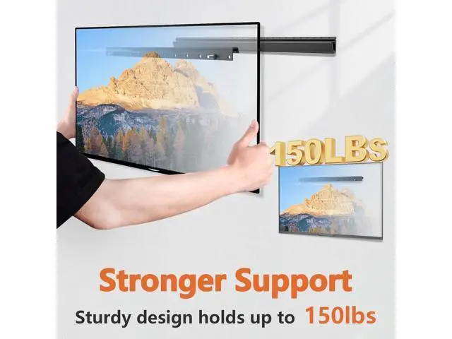 Alt view image 3 of 7 - Fulifix 3 Pack Studless Drywall TV Mount for 32-75 Inch TVs, Wall Mounts No Drill TV Bracket up to 150 lbs Max VESA 600x400mm, No Stud TVs Mount fits Most LED LCD Flat Curved Screen TVs & Monitors