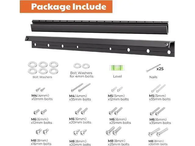 Alt view image 7 of 7 - Fulifix 3 Pack Studless Drywall TV Mount for 32-75 Inch TVs, Wall Mounts No Drill TV Bracket up to 150 lbs Max VESA 600x400mm, No Stud TVs Mount fits Most LED LCD Flat Curved Screen TVs & Monitors