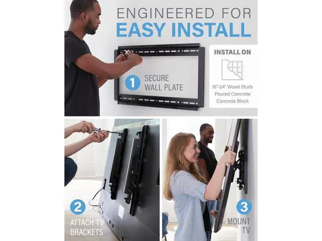 Alt view image 6 of 7 - SANUS Preferred Extendable Tilt TV Wall Mount for 42 to 90 inch Screens up to 150lbs - 5.7 Extension Provides Max 12 deg Tilt to Reduce Glare - Easy DIY Install w/Included Hardware - SLT4-B1