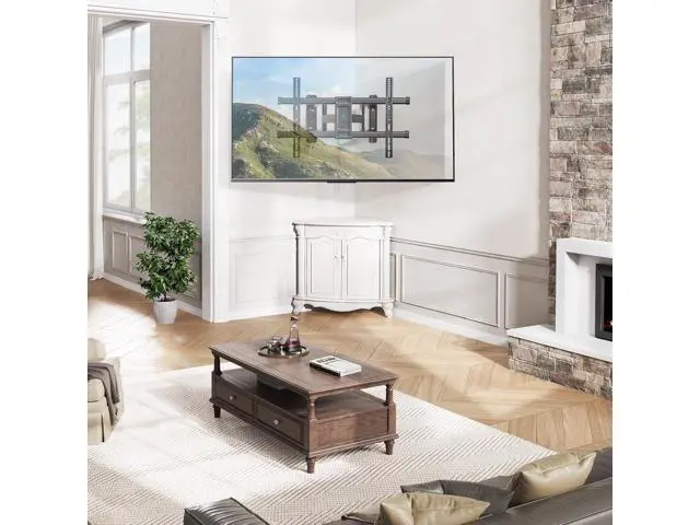 Alt view image 5 of 7 - PERLESMITH Corner TV Wall Mount Full Motion, Corner TV Bracket Fits 37-70 Inch LED, LCD 4K Flat Curved Screen TVs Hold up to 99 lbs, Max VESA 600x400 Tilt, Swivel and Level, PSCLF1