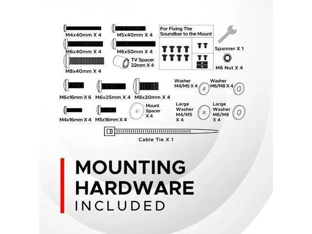 Alt view image 7 of 7 - Sound Bass Universal Under TV Mount, Compatible with Bose Smart Soundbar 300 500 550 600 700 900, Ultra, TV Speaker, SoundTouch 300, Invisible Once Fitted, Easy Way to Mount Your Sound Bar Black