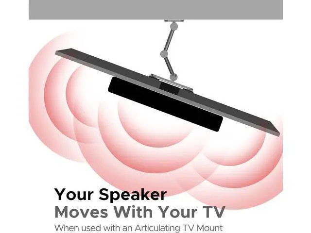 Alt view image 6 of 7 - Sound Bass Universal Under TV Mount, Compatible with Bose Smart Soundbar 300 500 550 600 700 900, Ultra, TV Speaker, SoundTouch 300, Invisible Once Fitted, Easy Way to Mount Your Sound Bar Black