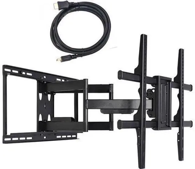 Main image of VideoSecu 24 inch Extension Full Motion Swivel Articulating TV Wall Mount Bracket for Most 40"-90" LED LCD OLED UHD Plasma Flat Screen TV with VESA 684x400,600x400,400x400,200x200mm MW480B BCL