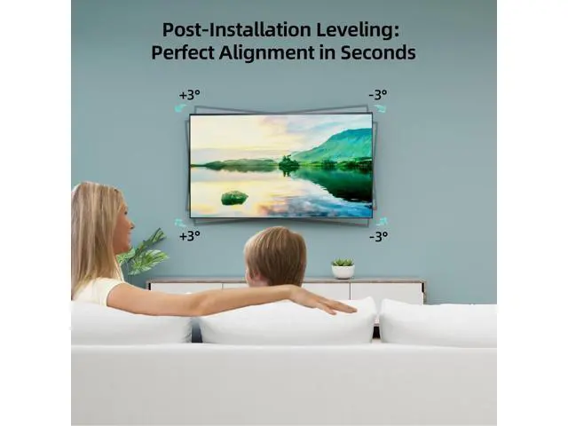 Alt view image 7 of 7 - Long Arm TV Wall Mount for 42-80 inch TVs, Full Motion with 43 inch Extension Articulating Arms, Swivel and Tilt TV Bracket, Holds up to 110 lbs, Max VESA 600x400mm