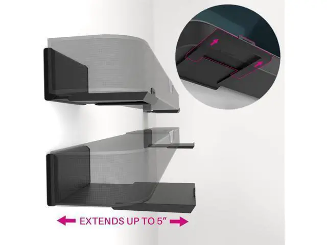 Alt view image 5 of 7 - HangSmart TV & SoundBar Mount Bundle No Stud Easy Install, Universal Wall Mounts for Up to 150LBS & SoundBars Up to 50LBS Fits Most TVs & SoundBars with Hardware Included