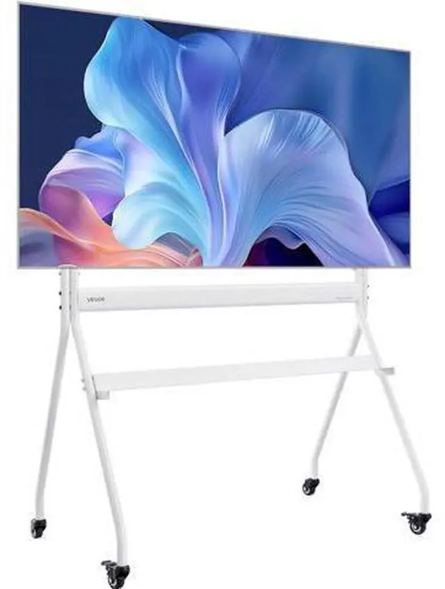 Main image of VEVOR Rolling TV Stand, Mobile TV Cart for 35-100 Inch LED/LCD/OLED Flat/Curved TVs, Portable Monitor Stand with Wheels Hold up to 198 lbs for Living Room, Bedroom, Office, Outdoor, Max VESA 800x600mm