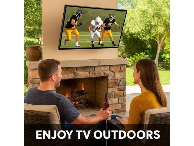 Alt view image 5 of 7 - ZeboZap ZZTVT8064 Outdoor TVmount Weatherproof Holds Upto 80 Inch TV on Vinyl Siding, Stucco, Brick & Stone | Holds 154lbs