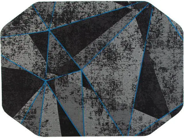Alt view image 2 of 7 - Anji Mountain Office Chair Mat for All Surfaces- Anti-Slip, Easy Rolling Office Desk Chairmat, Premium Hard Floor Protection Chairmat, Exclusively Designed for Home Offices, Cracked Ice Blue (36x48)