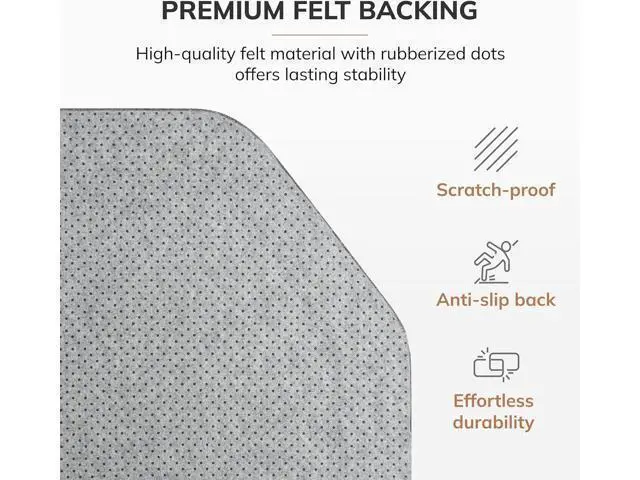Alt view image 6 of 7 - Anji Mountain Office Chair Mat for All Surfaces- Anti-Slip, Easy Rolling Office Desk Chairmat, Premium Hard Floor Protection Chairmat, Exclusively Designed for Home Offices, Cracked Ice Blue (36x48)