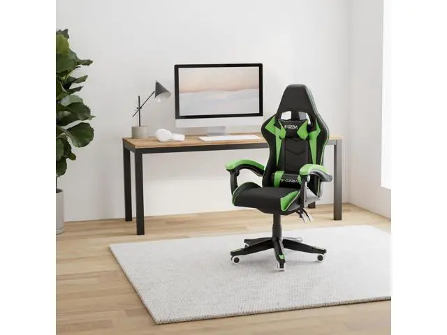 Alt view image 2 of 7 - Bigzzia Ergonomic Chair, Ergonomic Video Ergonomic Chairs with Pillow and Lumbar Support, Racing Style Height Adjustable Computer Chair with 360°-Swivel Seat for Adults and Teens