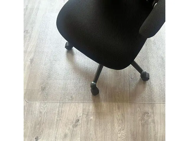 Alt view image 3 of 7 - Marvelux Enhanced Polymer Durable Eco-Friendly Office Chair Mat for Hardwood Floors 30" x 48", Rectangular Hard Floor Protector, Transparent, Shipped Flat, No Unrolling, Multiple Sizes