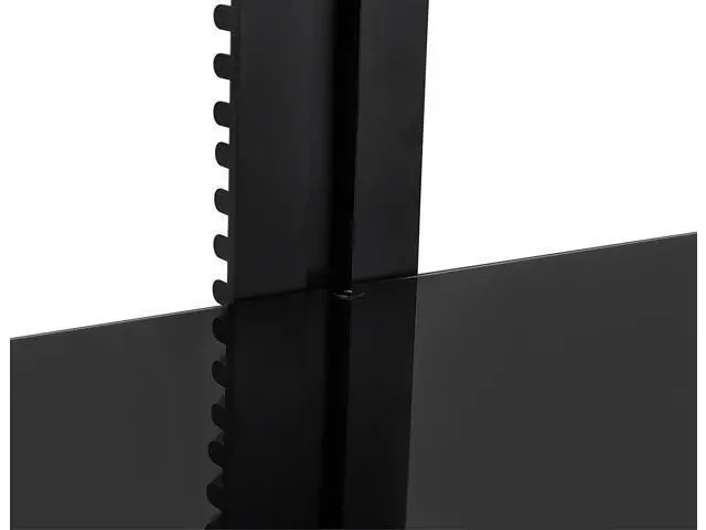 Alt view image 6 of 7 - Mount-It! Floating Wall Mounted AV Entertainment Shelf for DVD Players, Cable Boxes, Audio, Gaming Systems, 3 Black Tempered Glass Height Adjustable Shelves (52.8 Lbs Capacity)