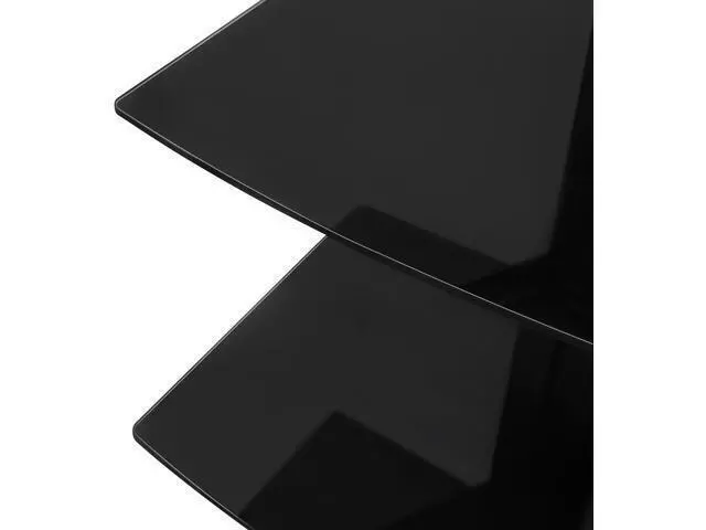 Alt view image 7 of 7 - Mount-It! Floating Wall Mounted AV Entertainment Shelf for DVD Players, Cable Boxes, Audio, Gaming Systems, 3 Black Tempered Glass Height Adjustable Shelves (52.8 Lbs Capacity)