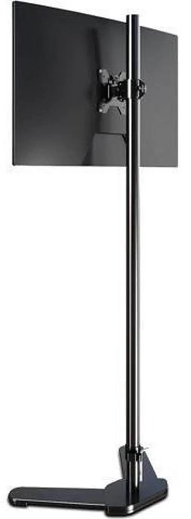 Main image of Single Tall Monitor Mount, Extra Long Computer Stand with 47 inch Pole, Floor Computer Stand, Free-Standing Monitor Desk Mount Support 13 to 27 inch Screen,22lbs