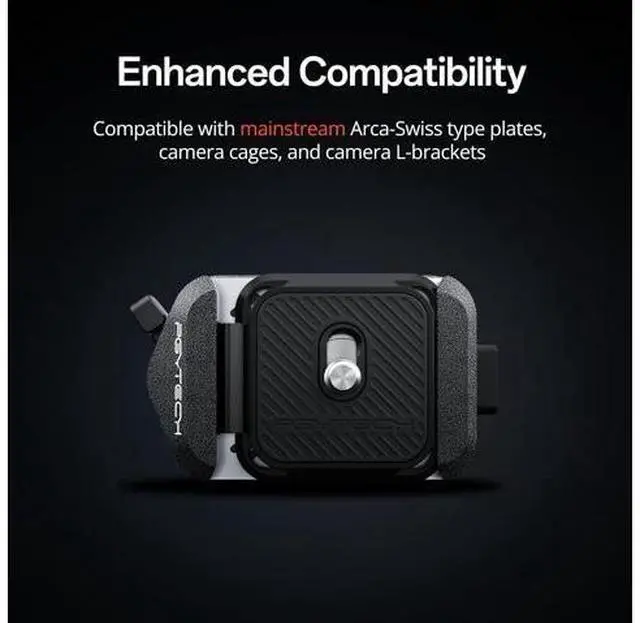 Main image of Quick Release Plate & Clamp V2, Arca Swiss Plate Camera Mount Adapter with 1/4" to 3/8" Screw Thread for Sony/Nikon/Fuji/Canon/DJI Switch Between Tripod/Monopod/Slider/Stabilizer