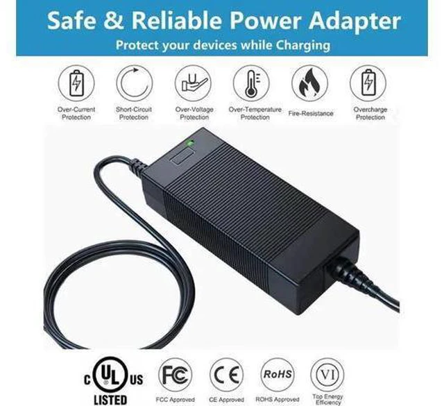 Main image of WISDUM 19V 6.32A 120W AC Adapter Charger Compatible with Mini PC - Intel NUC 10 11 12 13 14 Pro Kit Mini PC NUC10i7FNH,Beelink SER8,ACEMAGIC AD08, Chromebox 5 Mini Computers Power Supply Cord Plug