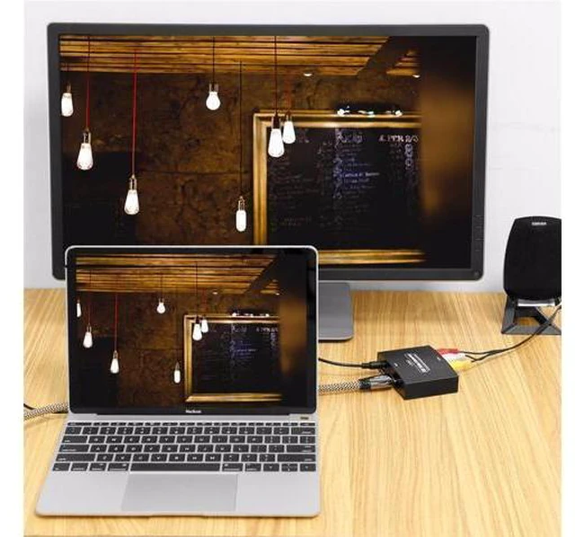 Main image of HDMI to Component Converter, WISDUM HDMI to 1080P YPbPr 5RCA RGB + R/L Video Audio Adapter, Support Apple TV, PS5, Roku, Xbox, Fire Stick, DVD Players to HDTV and Projector