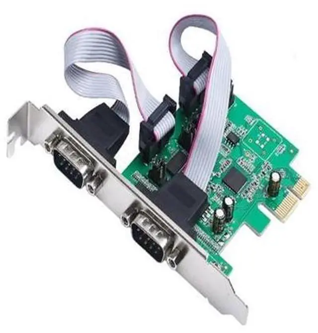 Main image of 2 Port RS232 RS-232 Serial Port COM to PCI-E PCI Express Card Adapter Converter AX99100 Chipset