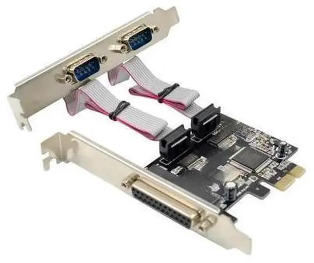 Main image of PCIe to 2S1P Serial Parallel Converter card pcie to 2 ports rs232+Parallel Printer LPT port adapter Card MCS9901Chipset RS-232