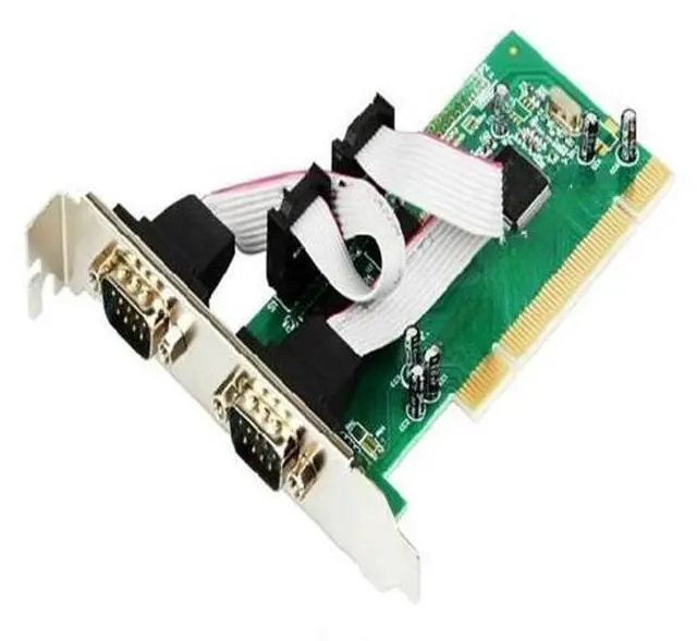 Main image of 2 Port RS232 RS-232 Serial Port COM DB9 to PCI Card Adapter Converter MCS 9865 Serial industry