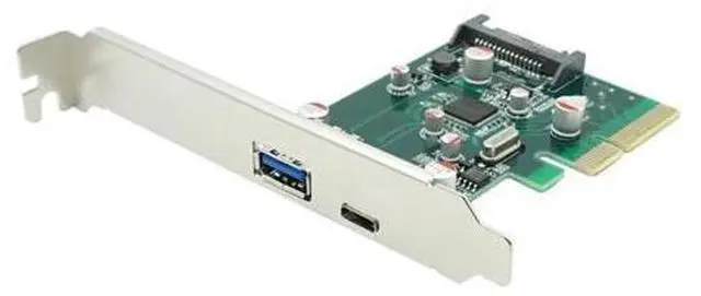 Main image of PC PCI Express Pcie x4 to USB3.1 Type-A+Type-C Host Controller Card pcie 4x to usb 3.1 Type-A adapter SuperSpeed 10Gbps